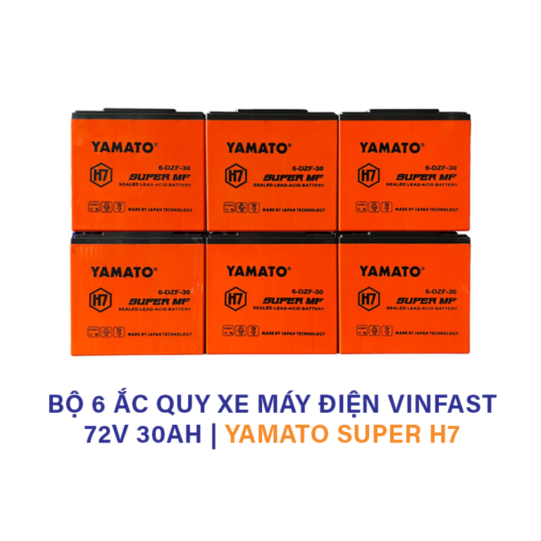 Bộ 6 bình ắc quy xe máy điện VinFast chất lượng cao
